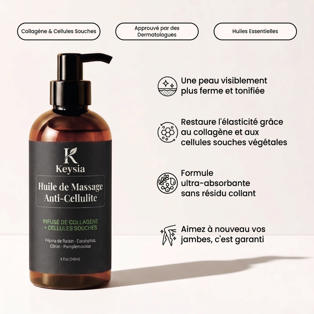 Huile de massage anti-cellulite Keysia