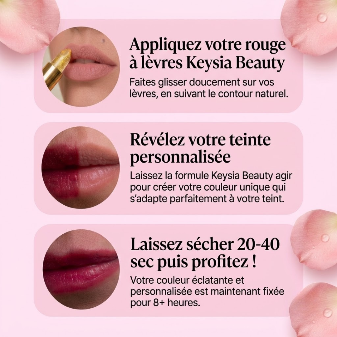 ROUGE À LÈVRES RÉVÉLATEUR DE COULEUR PH – KEYSIA BEAUTY