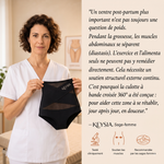 Culotte gainante post-partum à bande croisée 360°