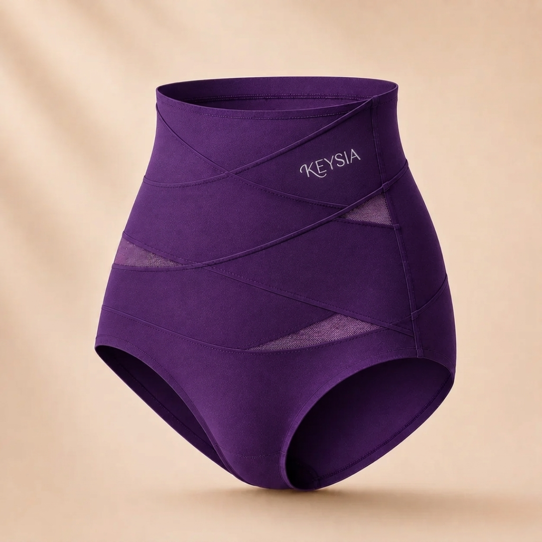 Culotte gainante post-partum à bande croisée 360°