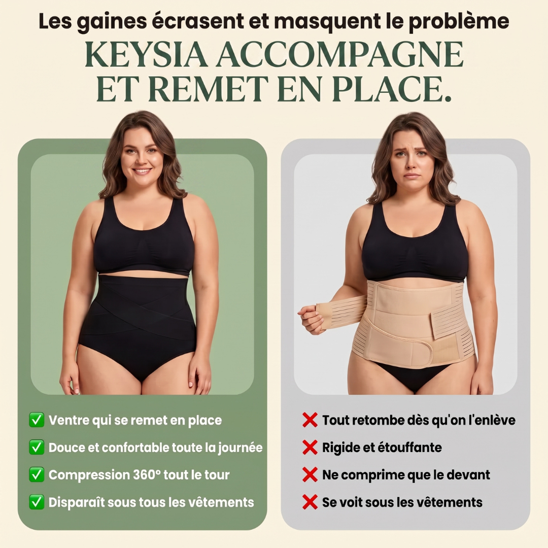 Culotte gainante post-partum à bande croisée 360°