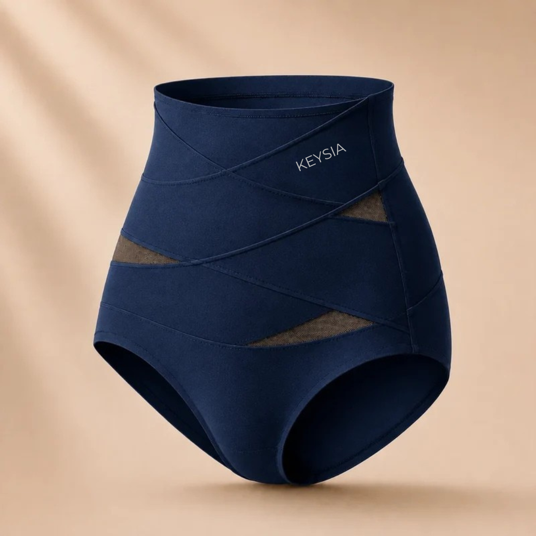 Culotte gainante post-partum à bande croisée 360°