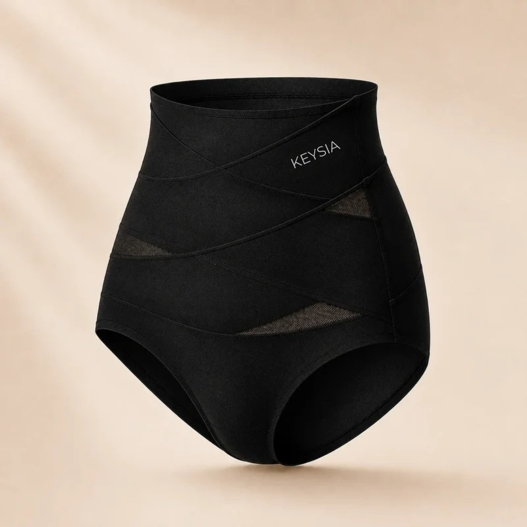 Culotte gainante post-partum à bande croisée 360°